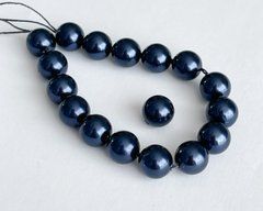 Перлина Австрія, кругла (5810), колір - Night Blue, 4 мм