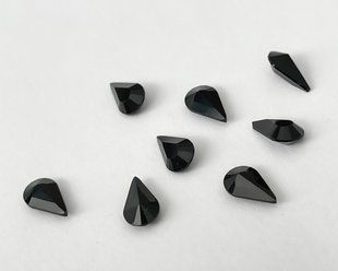 Капли (Fancy Stone) Swarovski 4328, цвет Jet, 8*4 мм