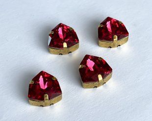Трикутник (Fancy Stone) Swarovski 4706, колір Scarlet, 12 мм