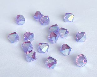 Біконус Preciosa 6 мм, Violet AB 2X