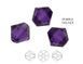 Bead, Austria, Purple Velvet, 3mm Xilion bicone (5328)