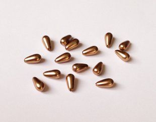 Підвіска Preciosa, просвердлені наполовину, пiд жемчуг, 11,5*6 мм Bronze