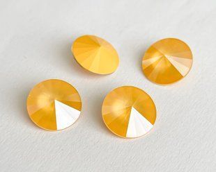 Ріволі Swarovski, 1122, колір Buttercup, 12 мм