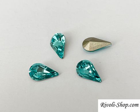 Краплі (Fancy Stone) Австрія 4328, Light Turquoise, 10*6 мм