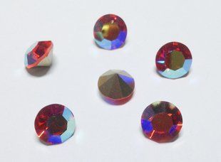 Камушек (chaton) Preciosa, ss46 (10,5-10,9 мм), цвет Siam AB