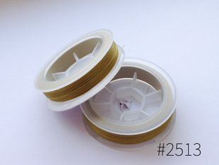 Нитки бісерні, Tytan 100, колір 2513 (золотисто оливковий)