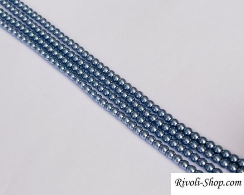 Перли Preciosa, світлий сіро блакитний (70425), 4 мм, 30 шт