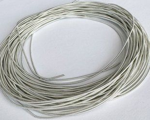 Тяганина жорстка, 1,25 мм діаметр, колір - срібло (354), вир-во Китай, 1 г