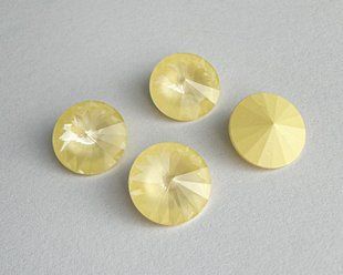 Ріволі Swarovski, 1122, колір Soft Yellow Ignite, 12 мм