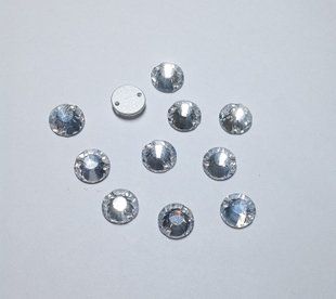 Preciosa-43861613, пришивной страз, круглий 10 метрівм, Crystal