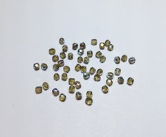 3 мм граненные бусины Preciosa, серые радужные (40020-28701)