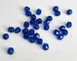Бусины граненные Preciosa, синие прозрачные (60310), 4 мм, 25 штук