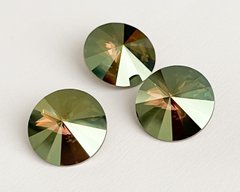 Риволи Swarovski 1122, цвет Crystal Iridescent Green, 18 мм