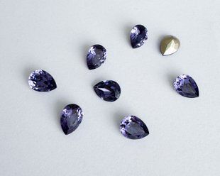 Крапля (Fancy Stone) Swarovski 4320, колір Tanzanite, 8*6 мм