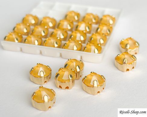 Клеевой страз, Австрия (2088), ss30 (6.4 мм), цвет - Buttercup