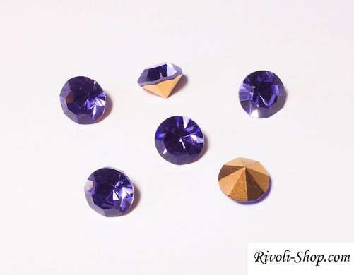 Камінчик (chaton) Preciosa, ss47 (10,9-11,3 мм), колір Tanzanite