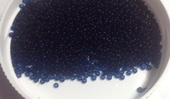 Бісер Preciosa - синій темний прозорий (60100) - 10/0 матовий, 10 г