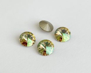 Ріволі Swarovski 1122, колір Luminous Green, ss47 (10.54-10.91 mm)