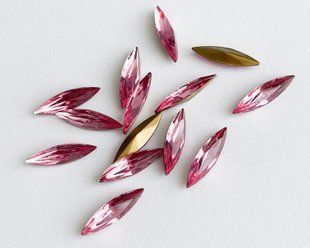 Маркиз (Navette) Swarovski, 4200/2, цвет - Rose, 15x4 мм