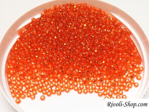 Бісер Preciosa - червоний вогник оранжеватий (97030) - 10/0, 25 г