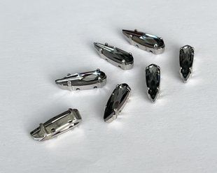 Капля (Fancy Stone) Swarovski, 4331, Silver Night, 15 мм