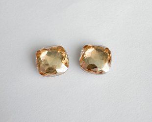 Тонкий квадрат (Fancy Stone) Swarovski 4483 , колір Golden Shadow, 12 мм