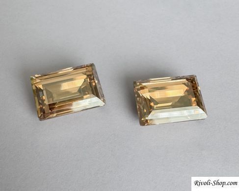Прямокутник (Step Cut) Swarovski (4527), колір - Golden Shadow, 14*10 мм