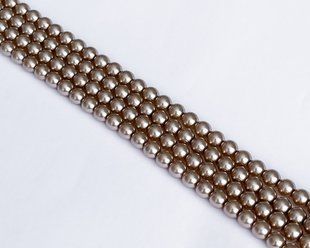 Перли Preсiosa 6 мм капучино (70011), 10 шт