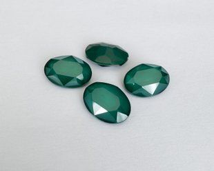 Овал Aurora, (A4120), колір Royal Green, 14*10 мм
