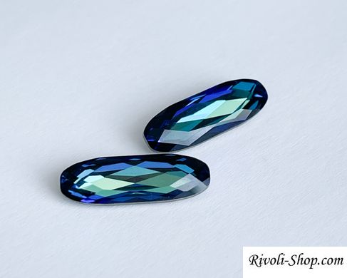 Довгий овал (Fancy Stones) Австрія, (4161), колір Bermuda Blue, 21*7 мм