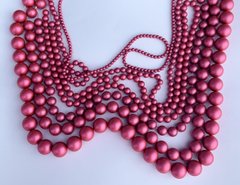 Жемчуг Австрия, круглый (5810), цвет - Mulberry Pink, 3 мм