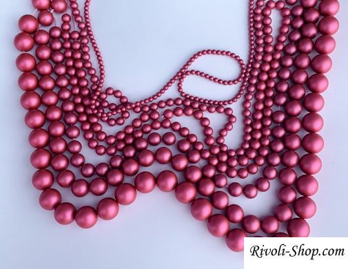 Жемчуг Австрия, круглый (5810), цвет - Mulberry Pink, 3 мм