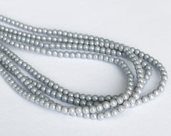 Перли Preciosa, колір - Pearlescent Grey, 2 мм, 20 шт упаковка