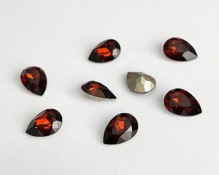 Капли (Fancy Stone) Swarovski 4320, цвет Smoked Amber, 10*7 мм
