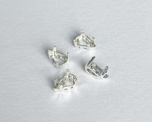 Оправи пiд краплі 4300, колір - срібло, вир-во Німеччина, 8*4,8 мм