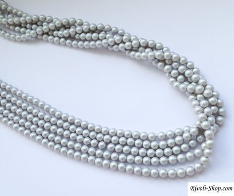 Жемчуг Swarovski, круглый (5810), цвет - Iridescent Dove Grey, 2 мм