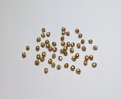 3 мм грановані намистини Preciosa, матове золото (00030-01710), 24 шт