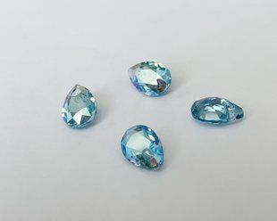 Підвіска Swarovski груша, 6433, колір - Aquamarine Shimmer, 11.5 мм