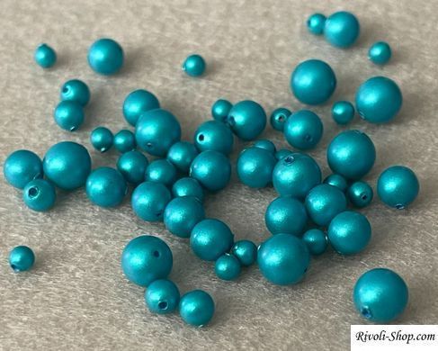 Перлина Австрія, кругла (5810), колір - Iridescent Dark Turquoise, 6 мм