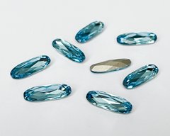 Длинный овал (Fancy Stones) Австрия, (4161), цвет Aquamarine, 15*5 мм