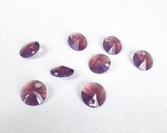 Подвеска Swarovski 6428, риволи, цвет - Cyclamen Opal, 8 мм