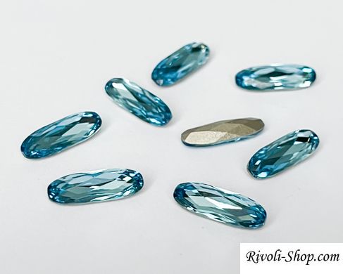 Довгий овал (Fancy Stones) Австрія, (4161), колір Aquamarine, 15*5 мм