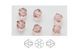Bead, Austria, Vintage Rose, 5mm Xilion bicone (5328)