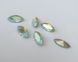 Маркіз (Navette) Австрія 4228, Chrysolite Opal Shimmer, 15*7мм