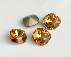 Квадраты (Fancy Stone) Австрия 4470, цвет Golden Topaz, 12 мм