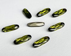 Длинный овал (Fancy Stones) Австрия, (4161), цвет Olivine, 15*5 мм