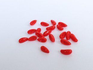 Намистина Chilli, Preciosa, пресоване скло, 11*4 мм, 2 отвори, помаранчево-червоний (93180)