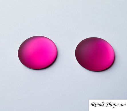 Lunasoft, кабошон круглий 24 мм, колір - Raspberry