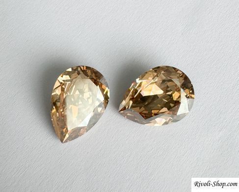 Крапля (Fancy Stone) Swarovski 4320, колір Golden Shadow, 18*13 мм