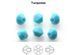 Bead, Austria, turquoise, 4mm Xilion bicone (5328)